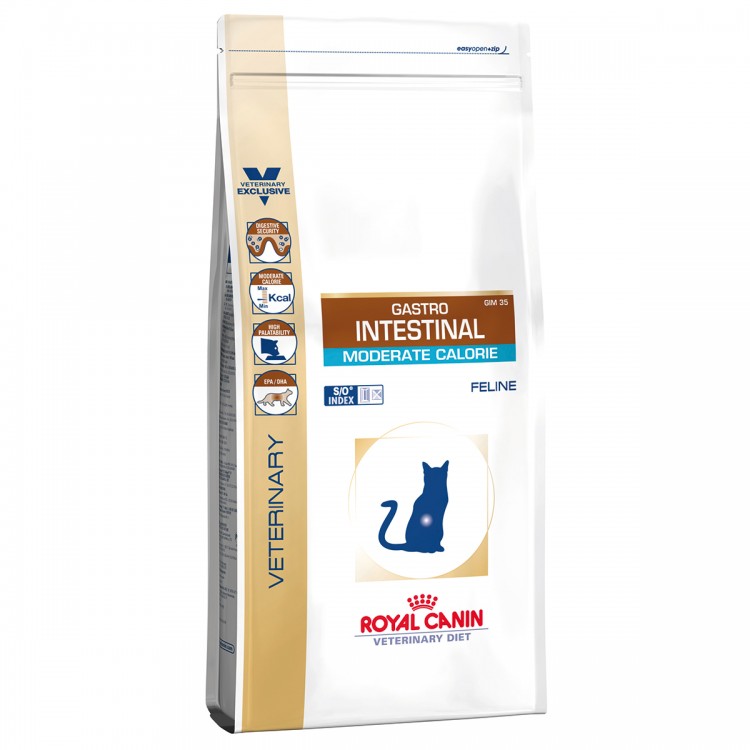 Dieta Royal Canin Gastro Intestinal Moderate Calorie Cat Dry 2kg